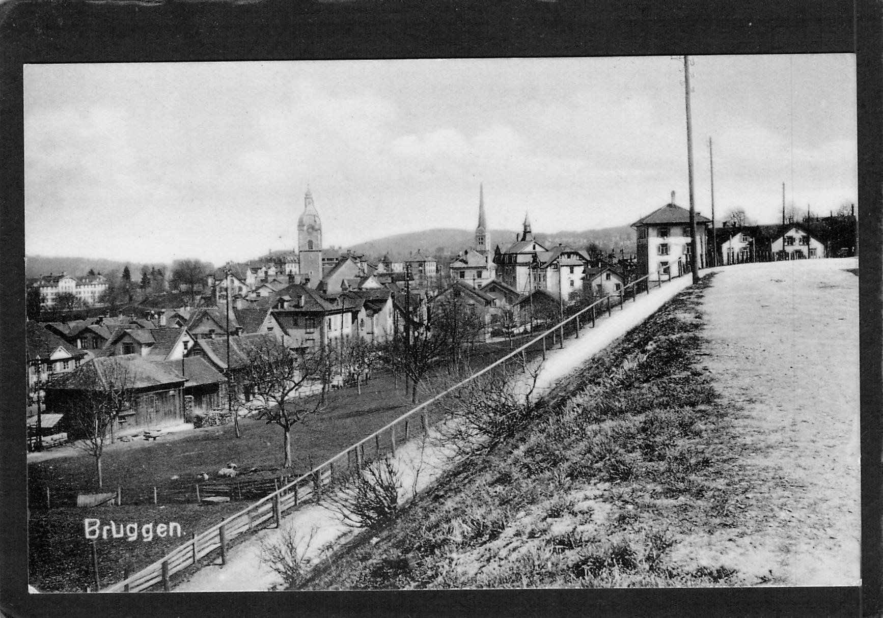 Cartoline postali: Bruggen SG , gel. 1908 – Usato da Reichenburg venduto da Pipo-67