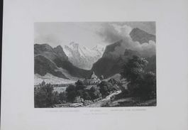 Frutigen Aquatinta von Huber