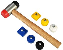 Schonhammer /Gummihammer Set mit 8 unterschiedlichen Köpfen