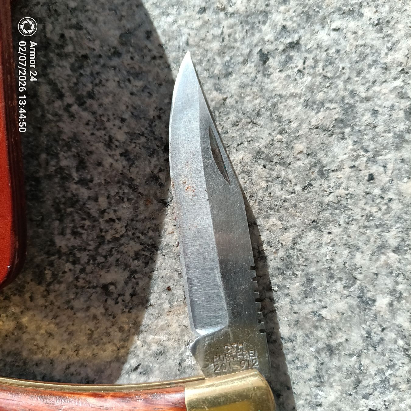 Taschenmesser: Sackmesser alt mit Lederetui – Gebraucht aus Emmen von Mocck 3
