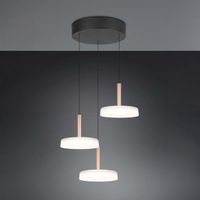LED Pendelleuchte, Glas, 35 cm Ø