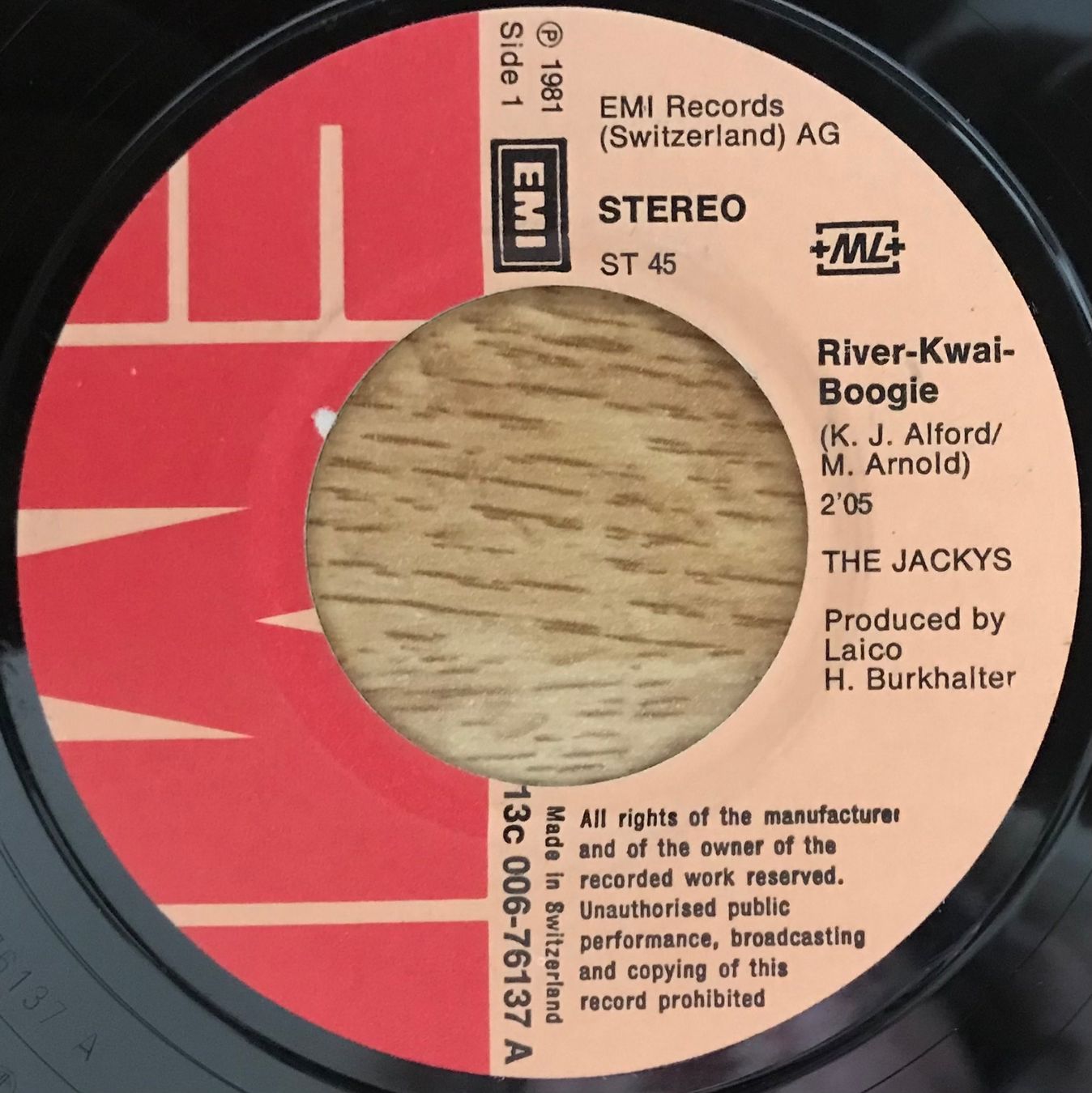 Schallplatten: THE JACKYS - RIVER KWAÏ BOOGIE – Gebraucht aus Bussigny von vinyl-pas-cher 2