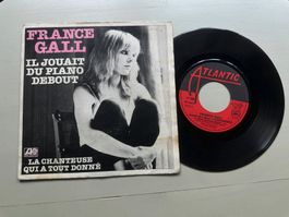 FRANCE GALL tolle Single Kult Top Il jouait du piano  80's