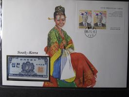 Banknotenbrief South Korea 1985