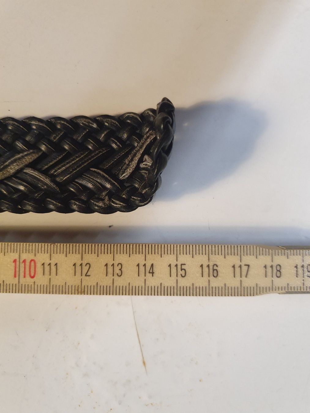 Cinture: Leedergürtel schwarz geflochten 114 cm – Usato da Zürich venduto da loosebone 3