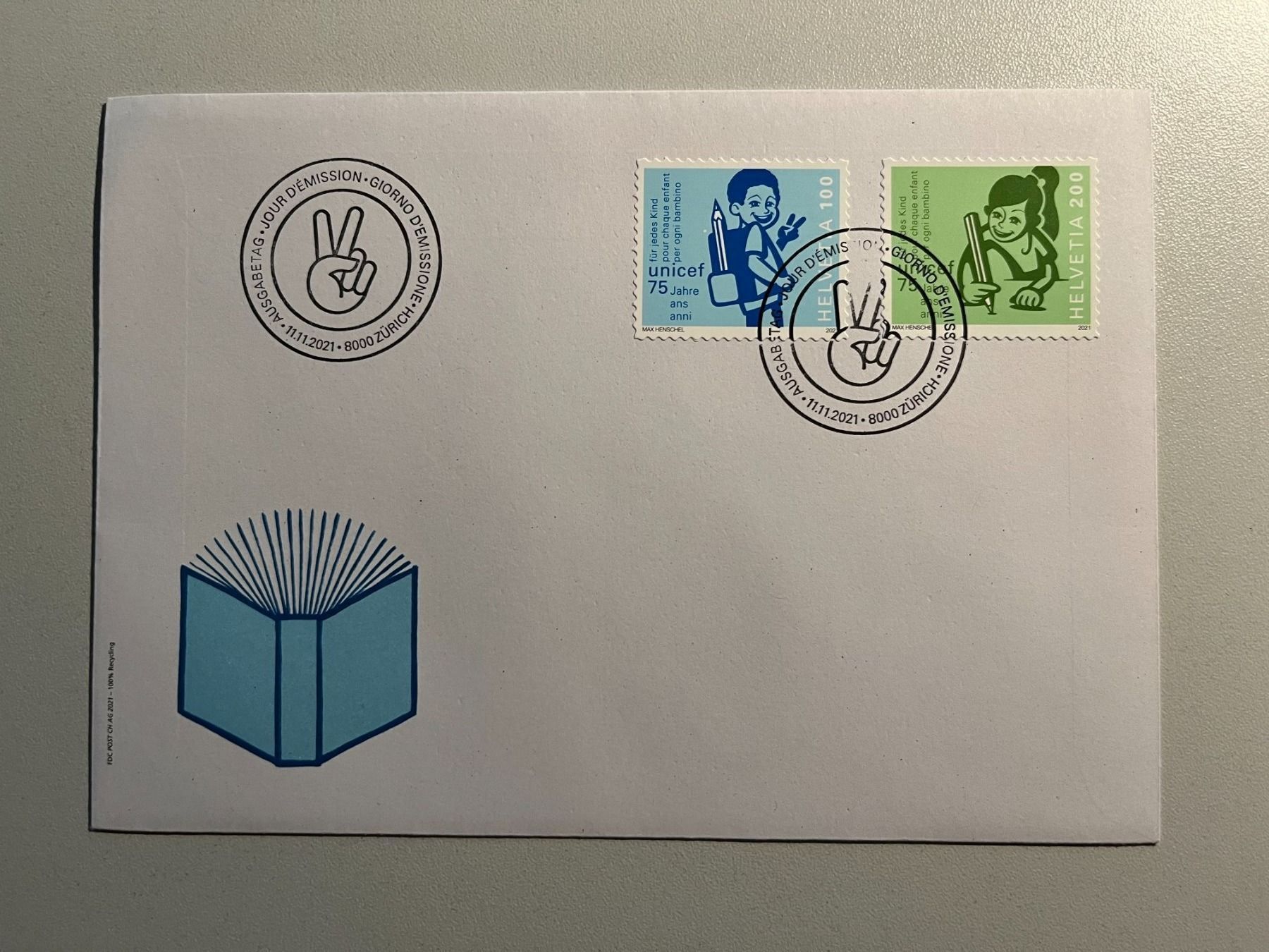 Tutti i francobolli: FDC 2021 aus 4er Block mit Haftpunkten – Nuovo (secondo la descrizione) da Arch venduto da seil819