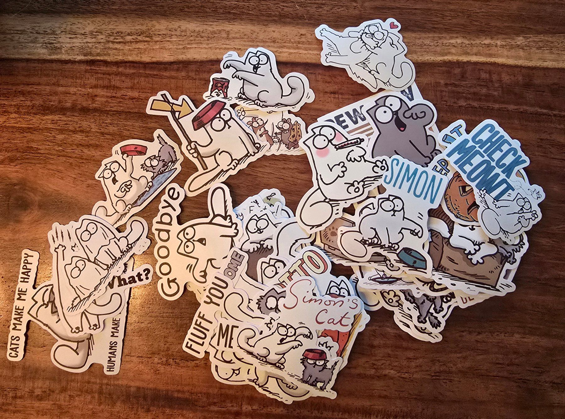 50 Stk. Sticker Simon's Cat / Aufkleber / Abziehbilder (Neu und ...