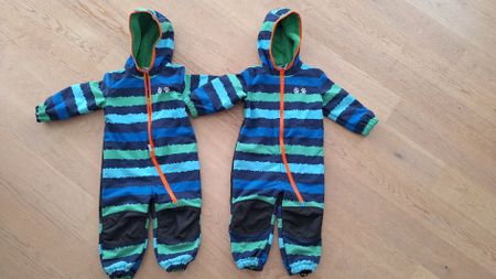 2 × warmer Overall/ Regenjacke/ Regenanzug gefüttert 104