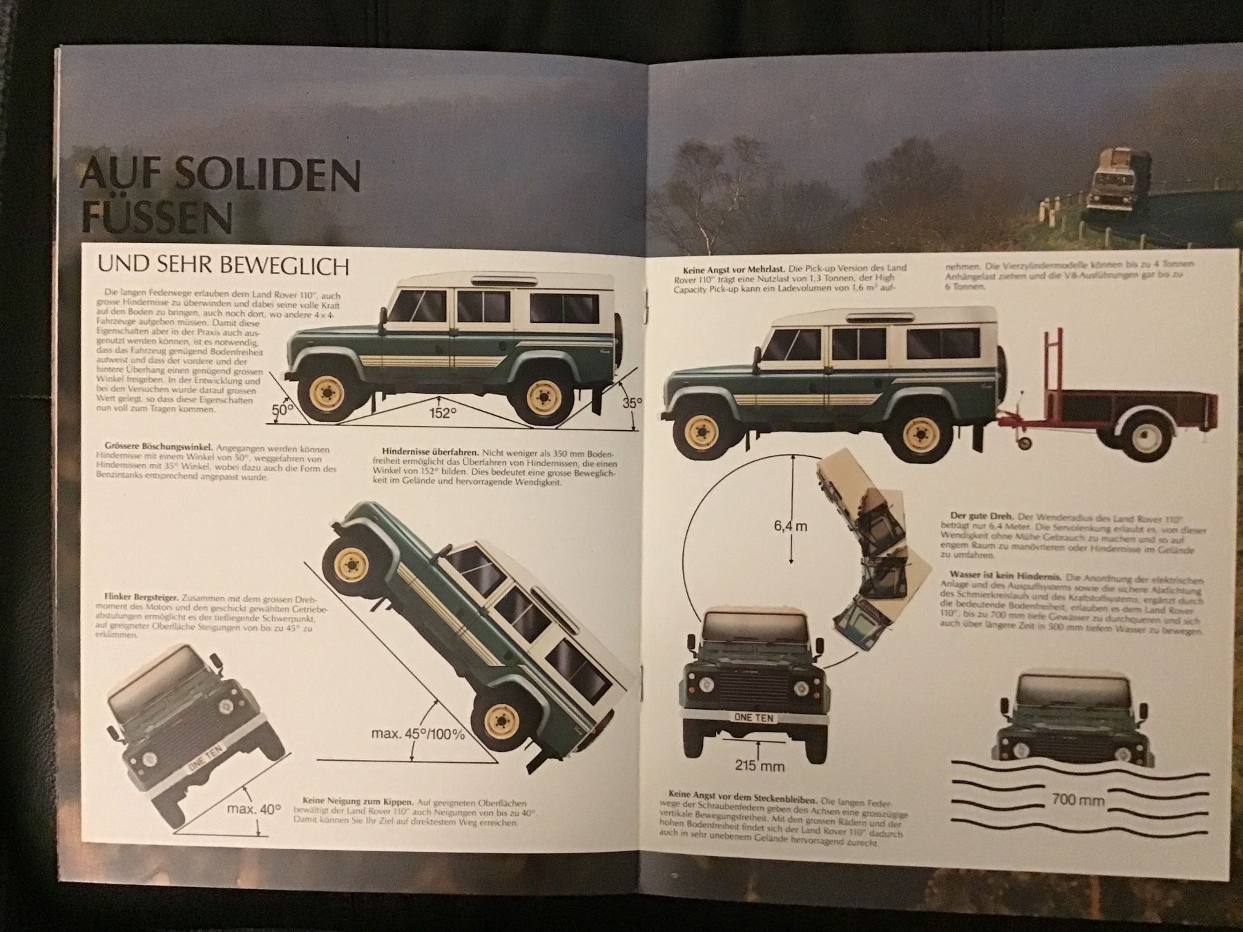Land Rover Documenti: Land Rover 110 Verkaufsprospekt – Usato da Scherzingen venduto da Starseller62 6