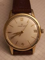 Eterna Matic Gold18k Stahl 35mm läuft super 
