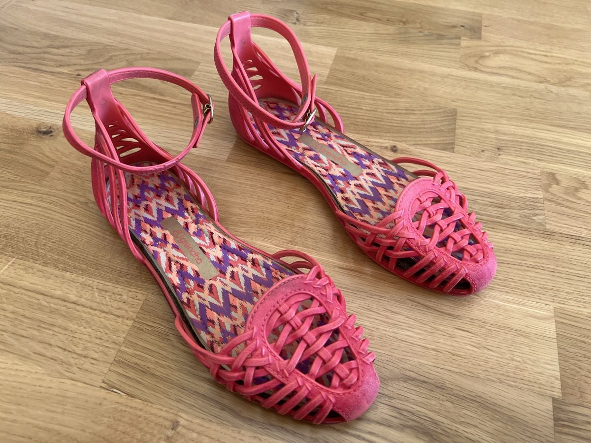 Scarpe da donna: Pinke Sommersandalen, Gr. 38 – Usato da Basel venduto da clembou