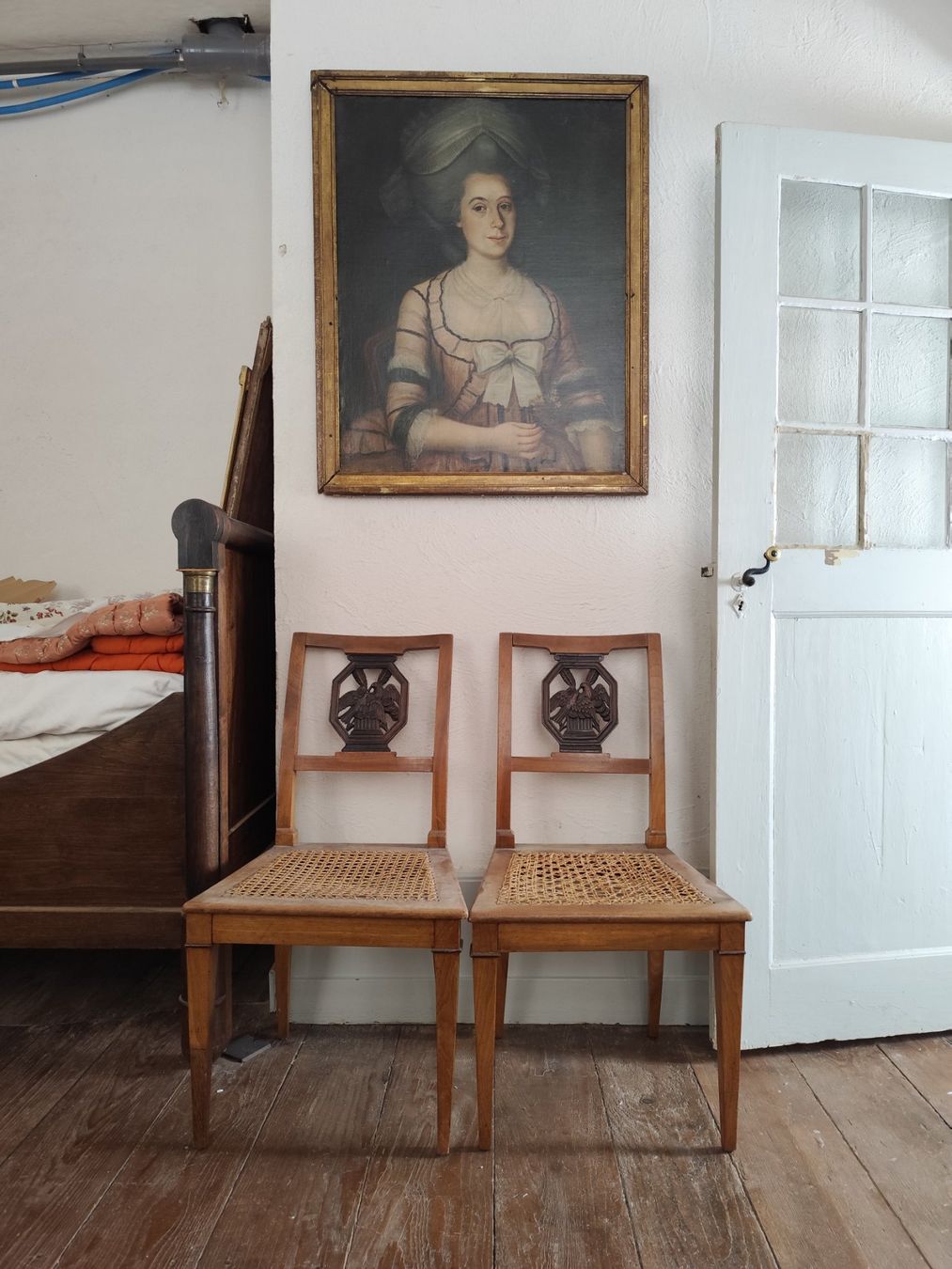 Sedie: 2 antiker Biedermeier Stühle, c. 1820 – Usato da Basel venduto da Lionceaudefeule 4