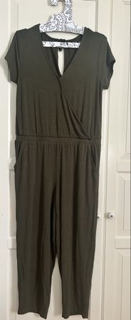 Jumpsuit kurzarm khaki  Gr. S 