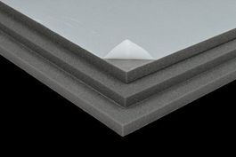 4 Stück Akustikschaum flach selbstklebend D:25 mm (100x50cm)