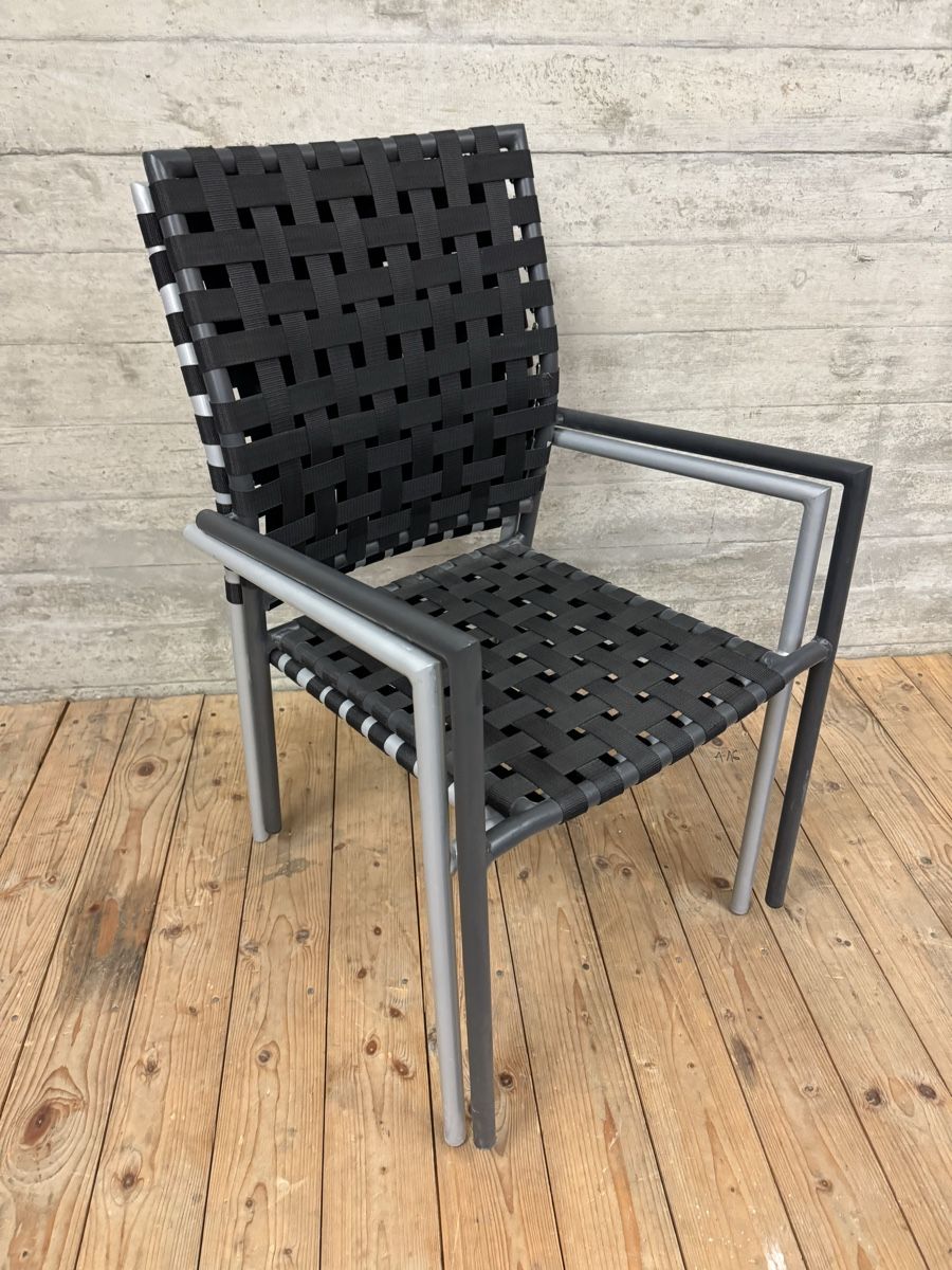 Sedie: 2 Design Gartenstühle schwarz/silber – Usato da Münchenstein venduto da Eclipse6 5
