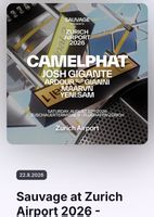 2x Tickets Sauvage Off Zurich Airport - 22. August