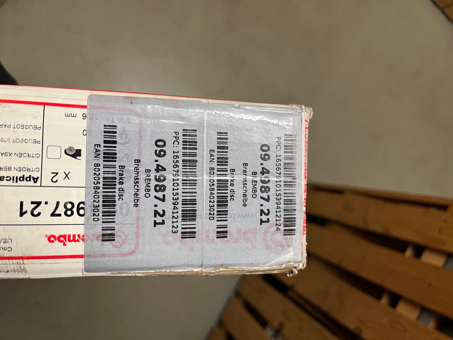 Peugeot Tutti pezzi di ricambio auto: BREMBO Prime 09.4987.21 Bremsscheibe – Nuovo (secondo la descrizione) da Bischofszell venduto da VolvoT5 4
