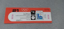 Ticket Olympiache Spiele 1980 Lake Placid