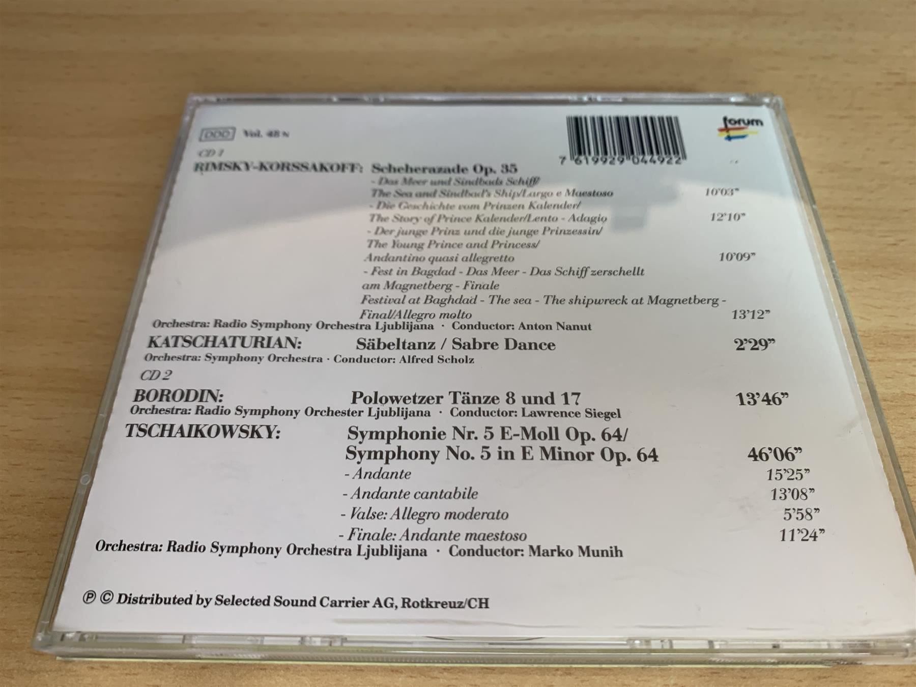CD: Scheherazade - Tschaikowsky - 2 CD – Usato da Rikon im Tösstal venduto da Alpenmutz 1
