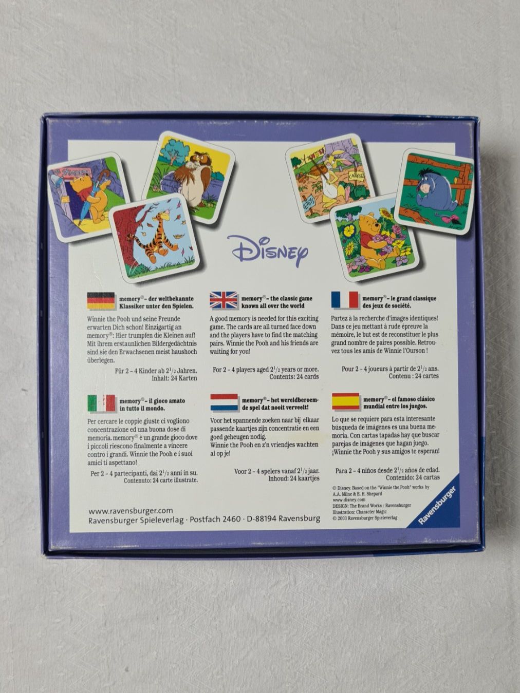 Ravensburger Giochi: Jeu de mémoire de Winnie l'Ourson – Usato da courtelary venduto da ikidin65 1