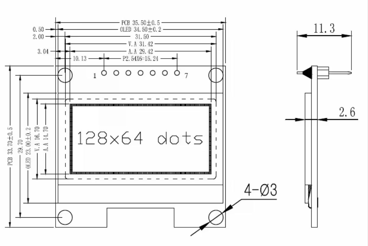Elektronikbauteile: 1.3" OLED Modul I2C 128x64 (Weiss) – Neu und originalverpackt aus Luzern von MusikElektronikShop 3