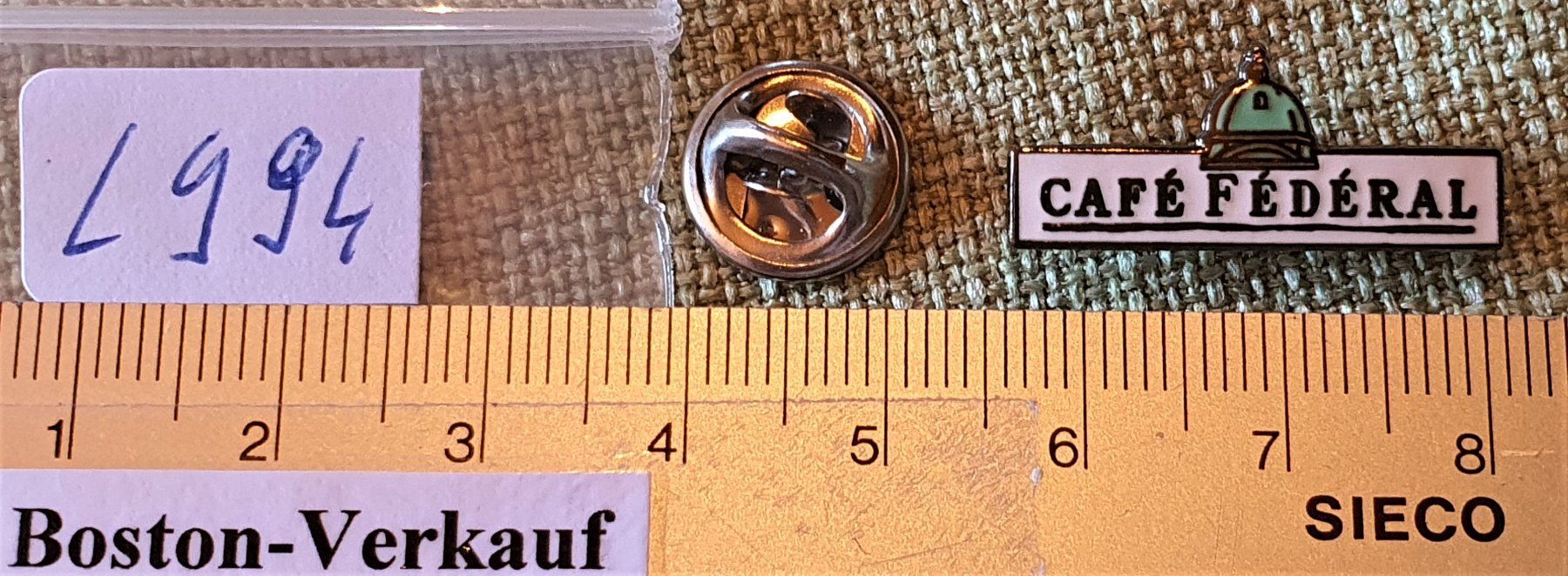 Placchette & Badge: L994 - Pin Café Fédéral Bern – Usato da Reinach BL venduto da Boston-Verkauf 1