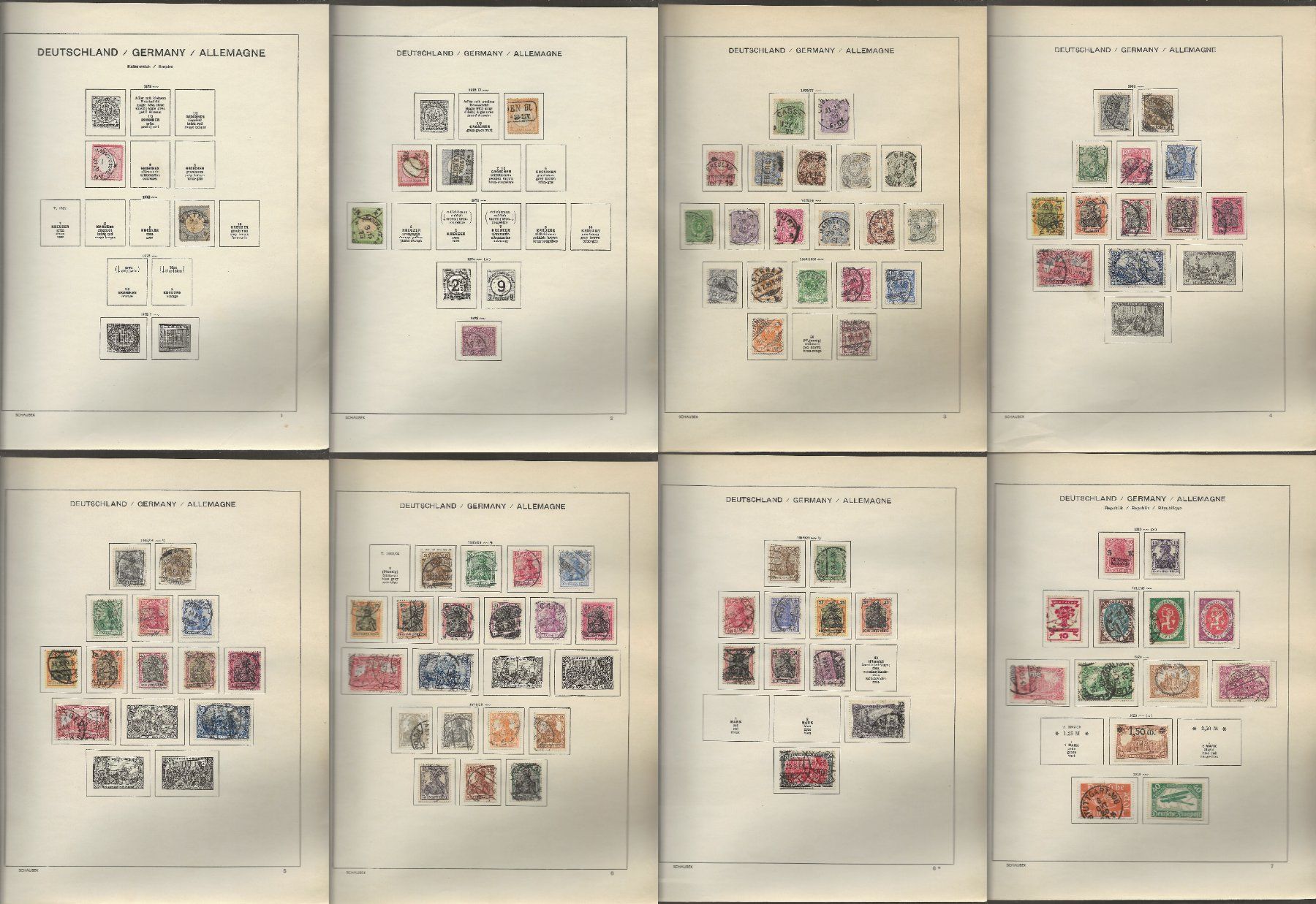 Tutti i francobolli: Marken Deutschland 1872 bis 1919 – Usato da Au ZH venduto da xelagreb01