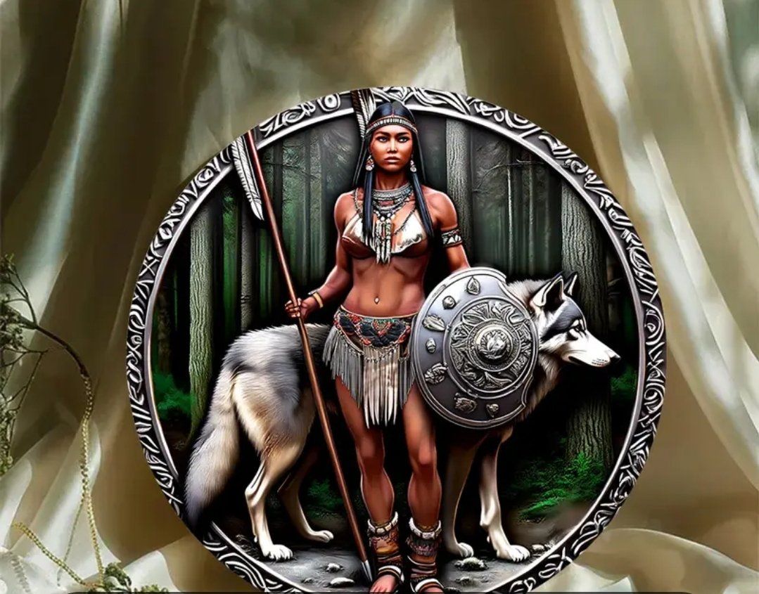Schilder: Metallschild  Wolf 20cm Durchmesser / Bild – Neu und originalverpackt aus Walenstadt von emynmuil1