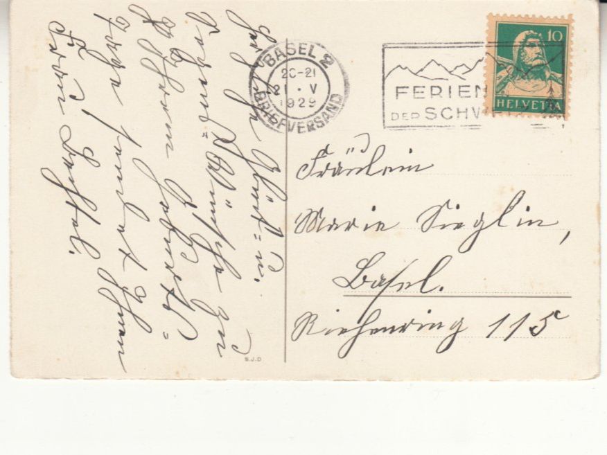 Cartoline postali: Glückwunschkarte 1929 – Usato da Bürglen TG venduto da StampGraf 1