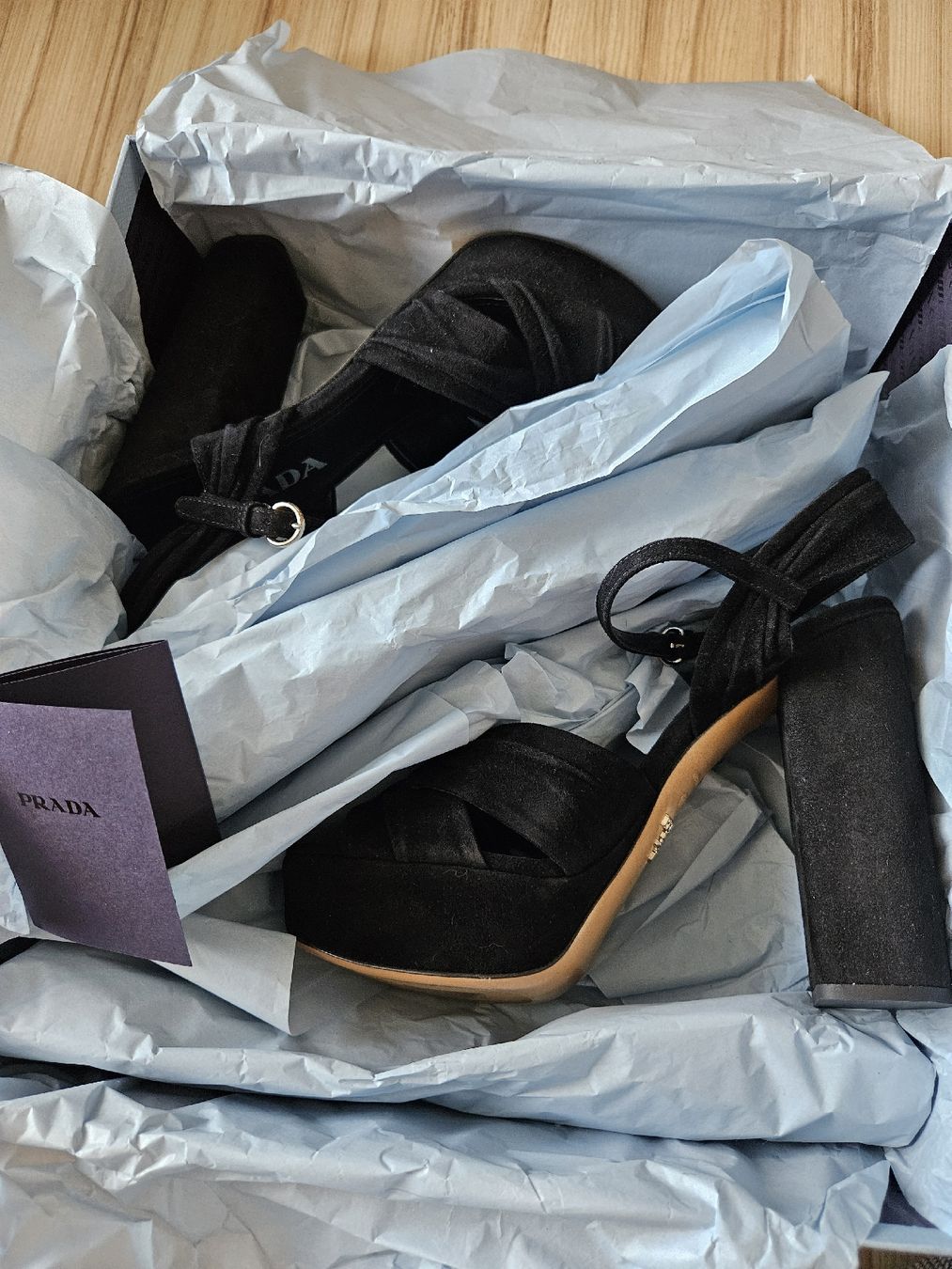 Prada Scarpe da donna: PRADA Wildleder-Sandalen NEU – Nuovo e nell'imballaggio originale da Siebnen venduto da dora_nina 5