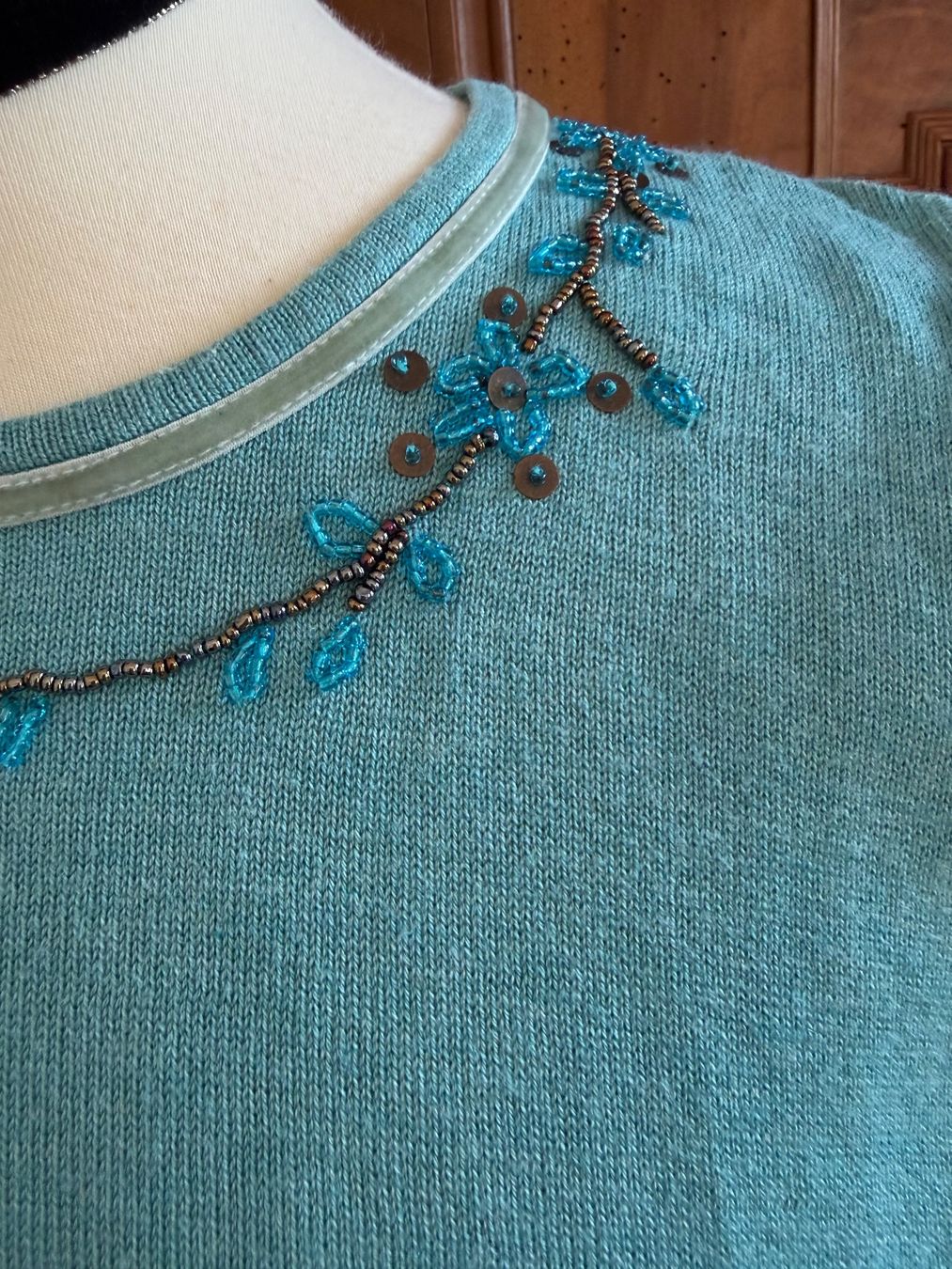 Top: VINTAGE SAMOON Stricktop  / Baumwolle+Seide+Kaschmir/ M/L – Usato da Interlaken venduto da Bona55 2