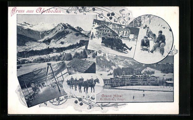 Cartes postales: Adelboden, Grand Hotel E. Gurtner mit Wi – D'occasion à Berlin par bartko-reher