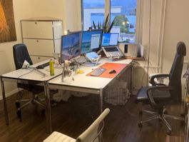 USM Haller Schreibtisch 175 x75 weiss
