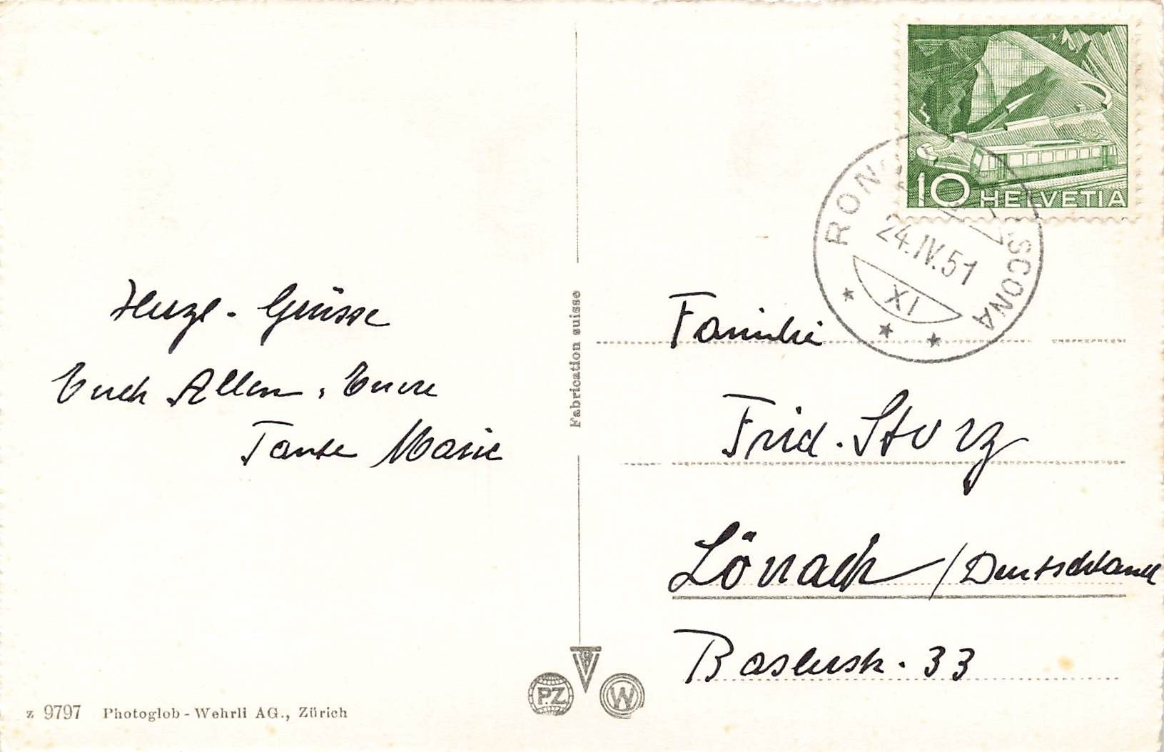Cartoline postali: Ronco Ascona – Usato da Biasca venduto da Blenio71 1