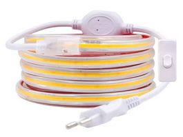 COB LED Band 220V warmweiss 288 Leds/m 3,5m mit Ein/Aus