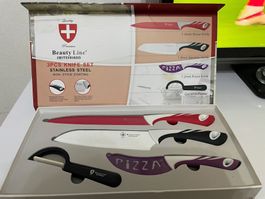 Set 3 couteaux + économiseur BEAUTY LINE Switzerland