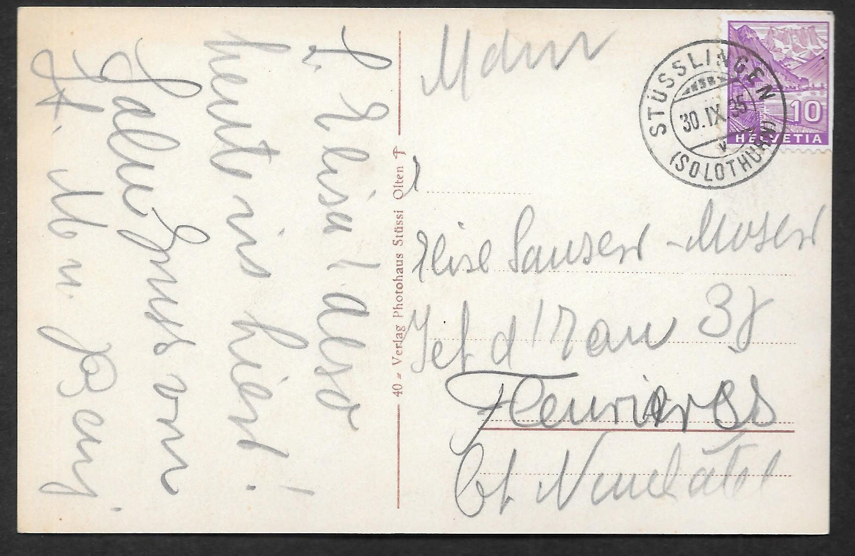 Cartoline postali: Stüsslingen Dorfansicht – Usato da Olten venduto da clotaldi 1