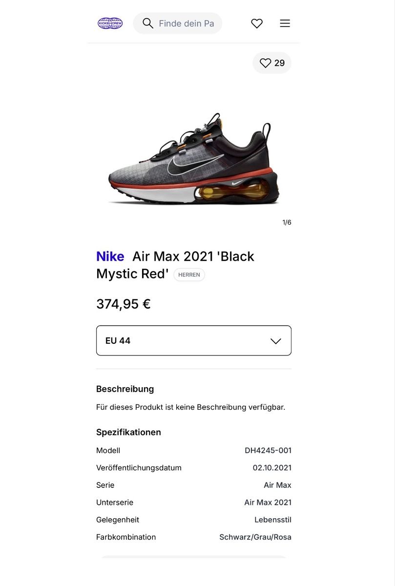 Nike Scarpe da uomo: Nike Air Max 2021 – Usato da Schwende venduto da weesli 9