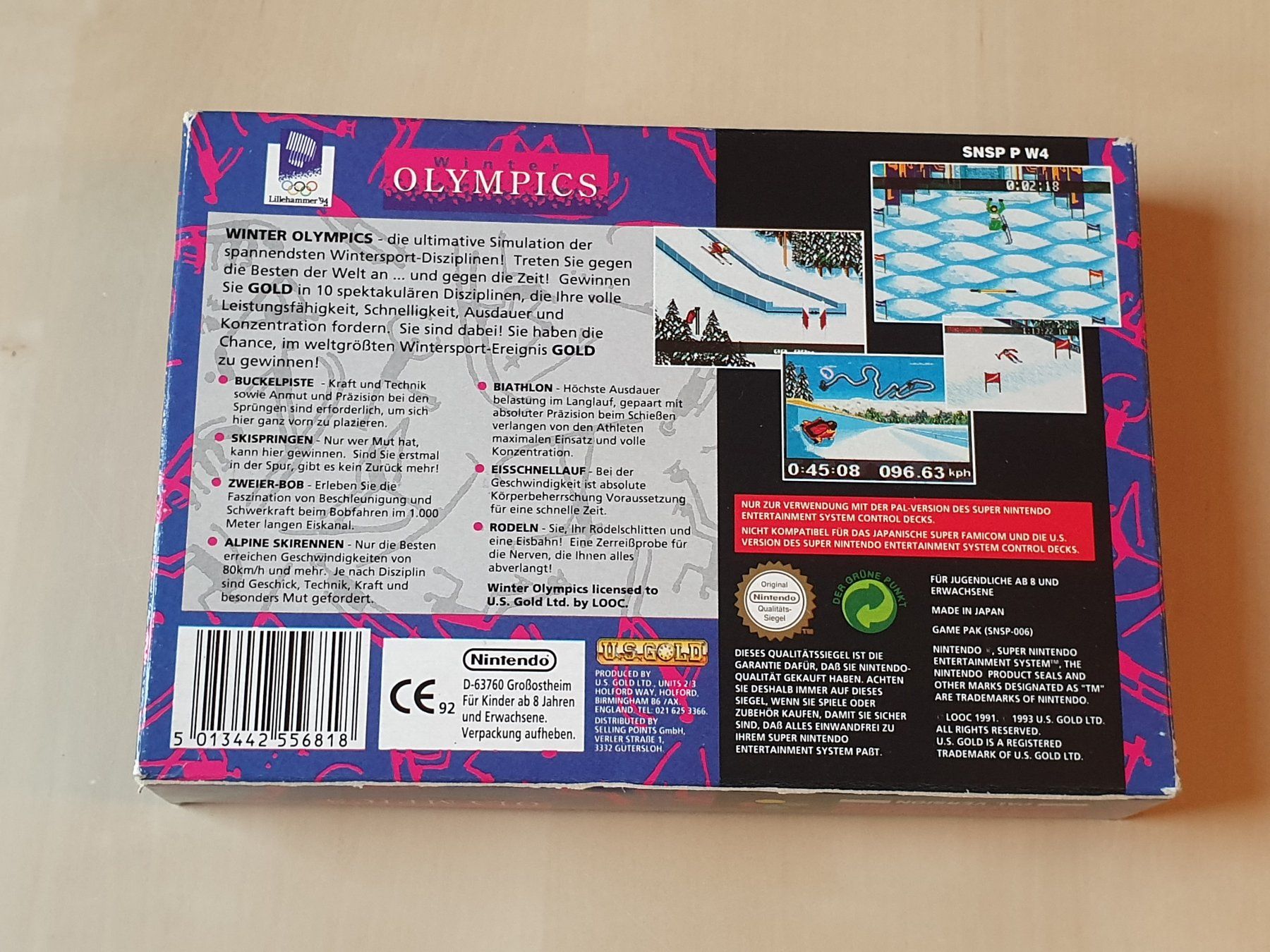 Nintendo Giochi: Winter Olympics Lillehammer 94 – Usato da Stansstad venduto da collectorsshop 1