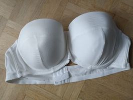 Soutien-gorge bandeau blanc, taille 100c - État neuf!