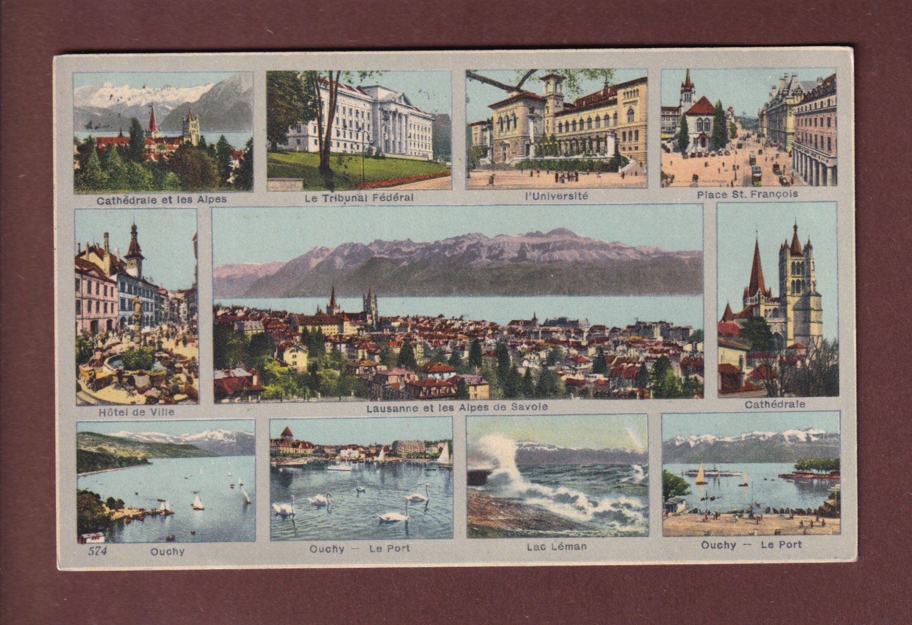 Cartes postales: LAUSANNE - 11 images - 1932 – D'occasion à Pully par nicecards