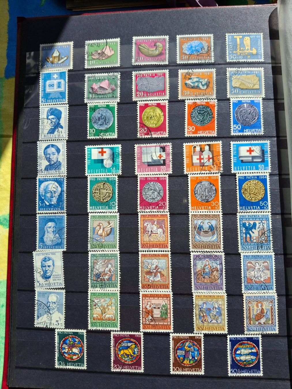 Tutti i francobolli: timbre collection Pro Patria dès 1938 – Usato da Sorvilier venduto da carose01 3