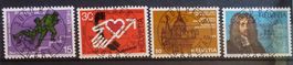 ET) 568-571, Werbemarken ET Vollstempel Kt. 13.-