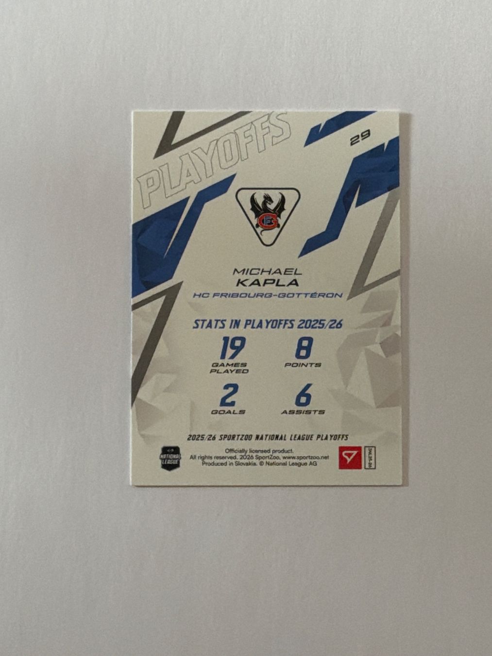 Sportzoo Cartes à collectionner: SportZoo Michael Kapla – Neuf (Voir description) à Avry-sur-Matran par Khatim 1
