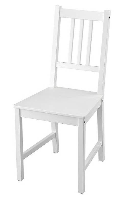 Sedie: 4 chaises blanches IKEA STEFAN (bon état) – Usato da Genève venduto da Etbald73