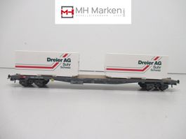 Hag Nr. 373 Flachwagen Container SBB CFF FFS Dreier DC GS H0