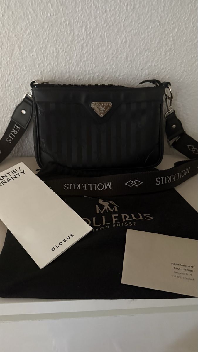 Maison Mollerus Taschen für Damen: MOLLERUS Umhängetasche "Flums" schwarz – Neu (gemäss Beschreibung) aus Basel von SibylleP 5