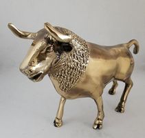 Grosse wunderschöne Bronze Stier Figur, Neu!!