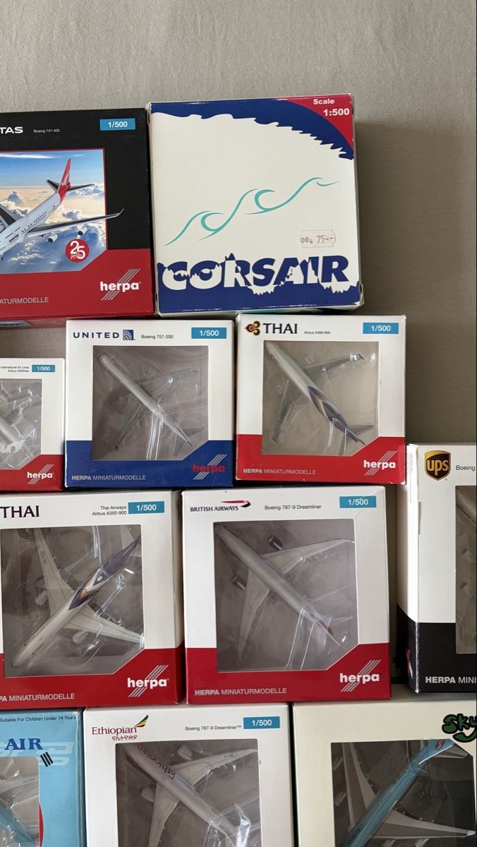 Herpa Modellbausätze & Standmodelle: Flugzeugmodell Sammlung 1/500 – Gebraucht aus wettswil von hal_gq7c 2