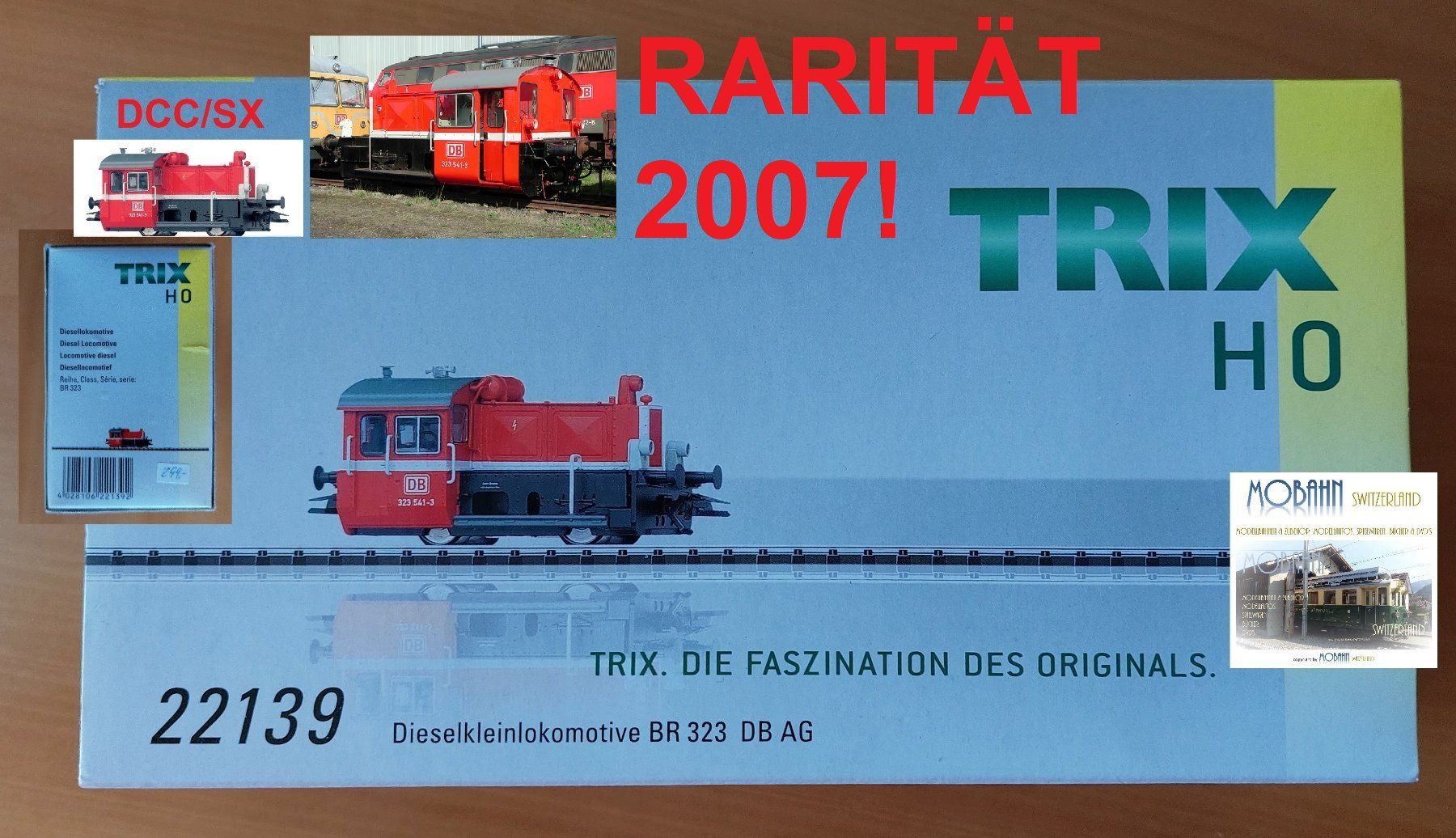 Trix Modelleisenbahnen: TRIX 22139 - Köf II BR323 DB - DCC/Selectrix Einmalserie! – Neu und originalverpackt aus Rotkreuz von MOBAHN-1zu87